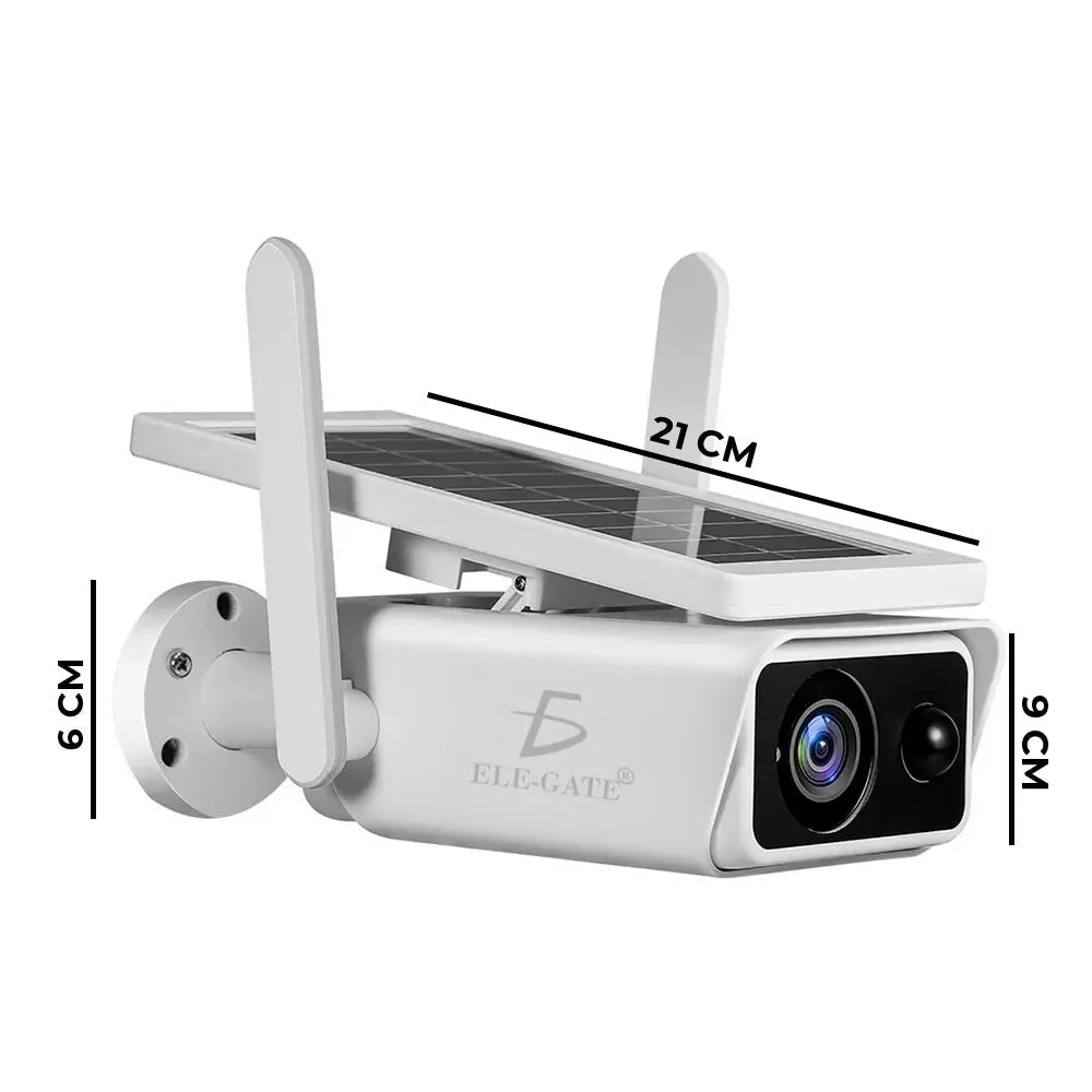 Cámara de Seguridad WiFi Solar Exterior sin Cables con Visión Nocturna
