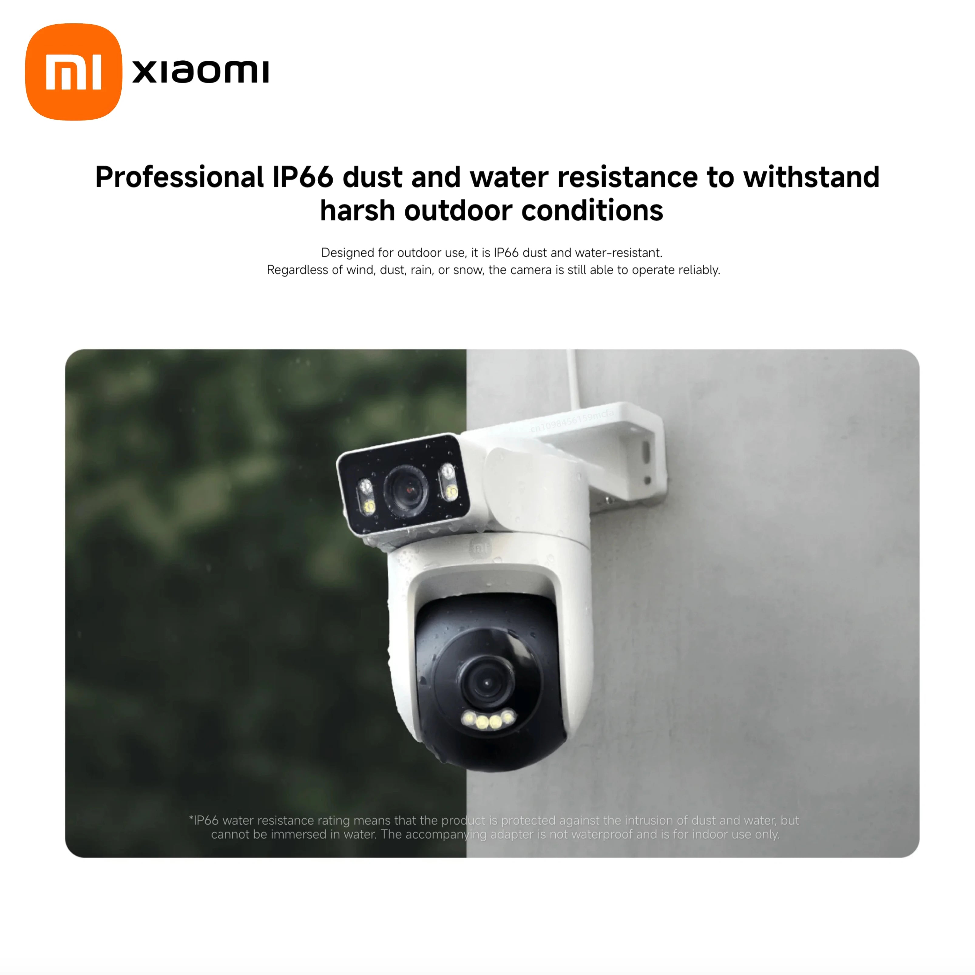 Cámara de Seguridad Exterior Xiaomi Dual 360° con Visión Nocturna a Color